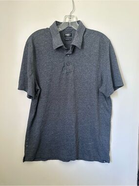 FAHERTY Reserve The Movement Pique Short Sleeve Polo Shirt| Heather Gray~
Size L